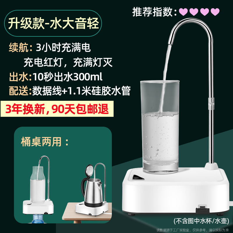 화이트 + 트레이 모델 + 빠른 충전 및 내구성 + 원클릭 대용량 물 배출구