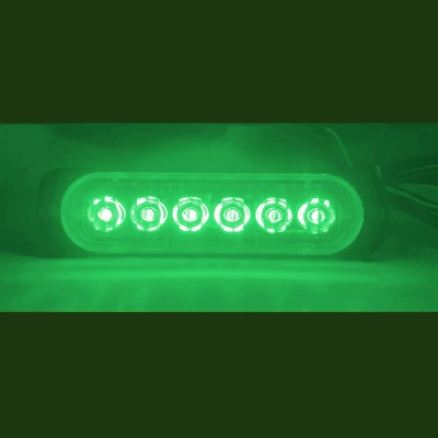 Other Automotive Exterior Supplies, Cross-Border 12-24v highlight single - pure-green-6led-12-24vabs-bright