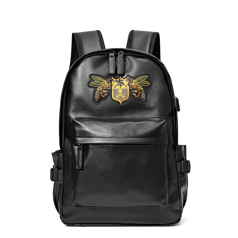 Men's Embroidered Laptop Backpack For College And University_voghion.com