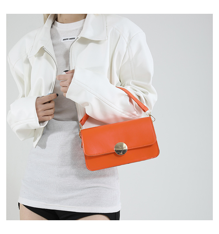 461g Weight Magnetic Buckle Closure Type Single Shoulder Strap Strap Type Crossbody Bag Bags Type Daily Occasion Pu Leather Material Solid Color Pattern All Seasons Season Women's Gender Classic Style Style Square Shape Small Size Women's Small Pu Leather Solid Color Classic Style Square Magnetic Buckle Crossbody Bag 13