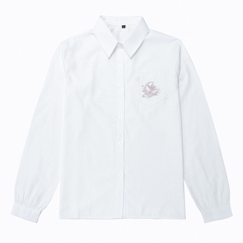 C21031 long -sleeved milk white