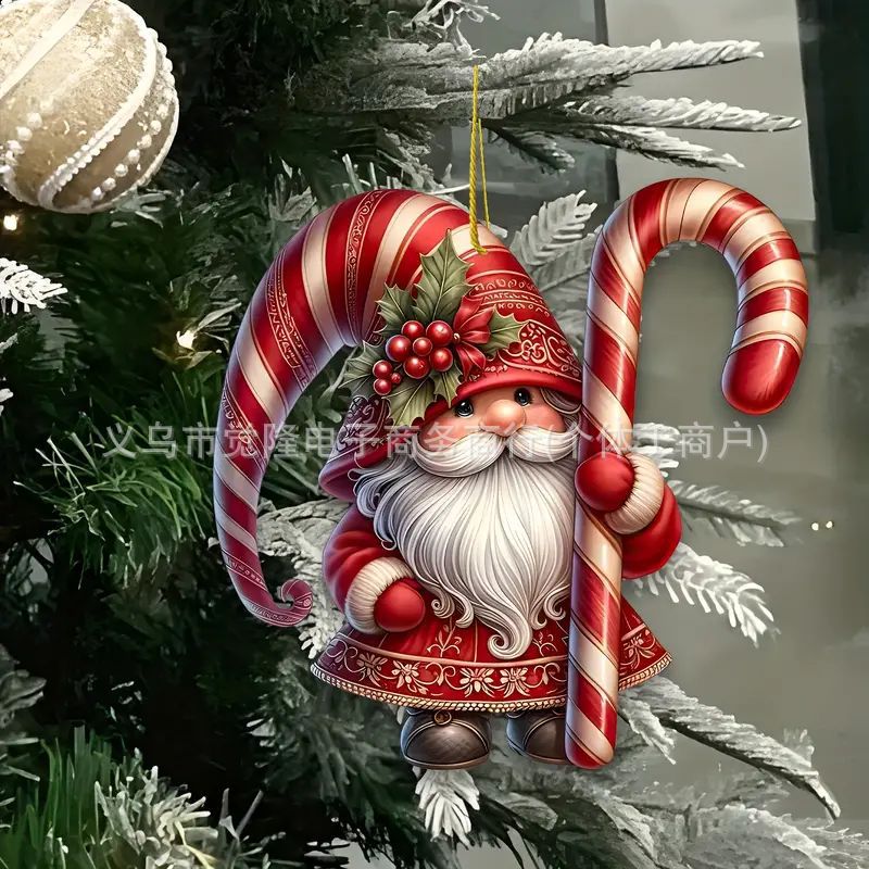 2D Navidad encantador regalo de Navidad colgante de vacaciones acrílico plano transfronterizo nuevo interior decoración