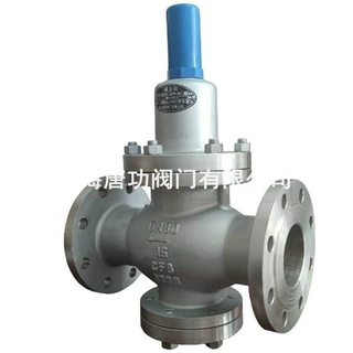 Y42X-16P带压力表自来水空气弹簧活塞式可调式不锈钢法兰减压阀