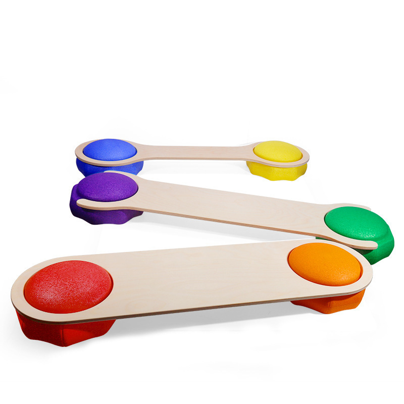 Sensory Training Equipment Kindergarten Tactile Balance Board Kidsren's Indoor Single-Plank Bridge Balance Bridge Vestibule Household Toys