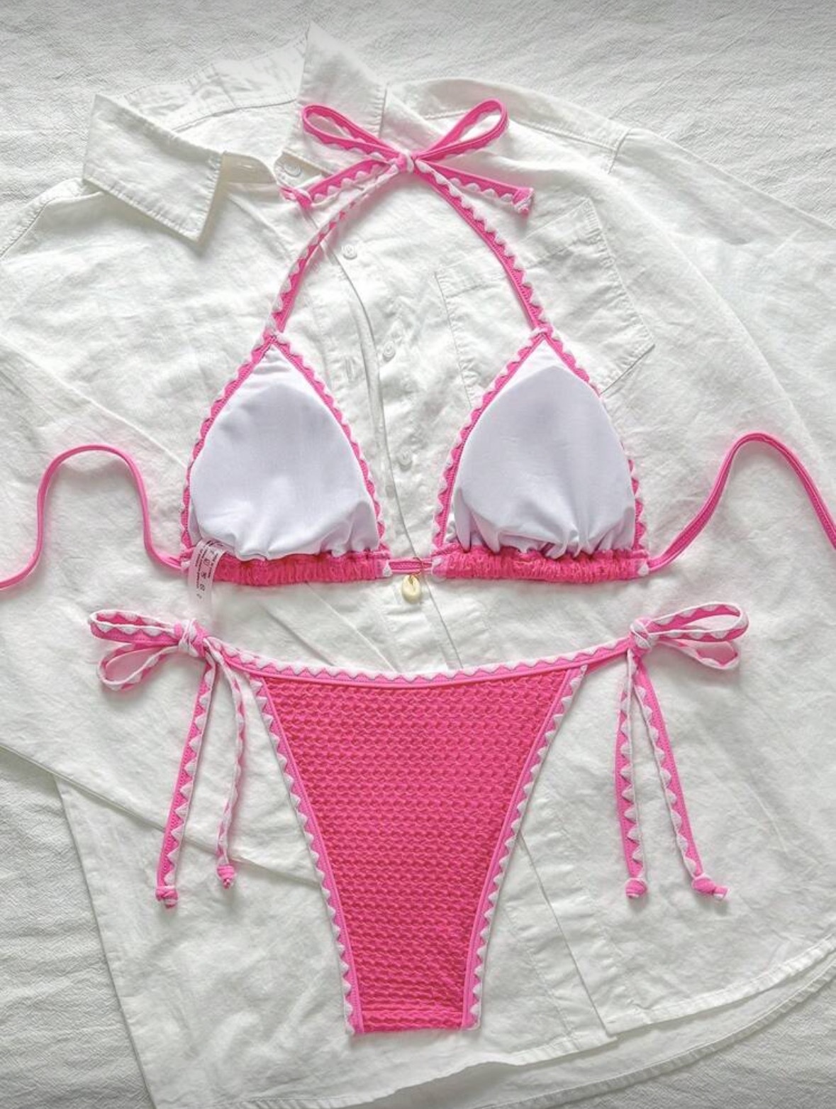 Set bikini donna sexy allacciato al collo due pezzi mare_voghion.com