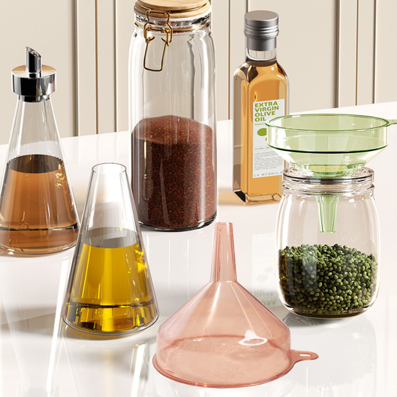 キッチン包装ワイド液体ユニバーサル家庭用漏斗円錐形直径プラスチック大型ツール口肥厚透明ワイン漏斗|undefined