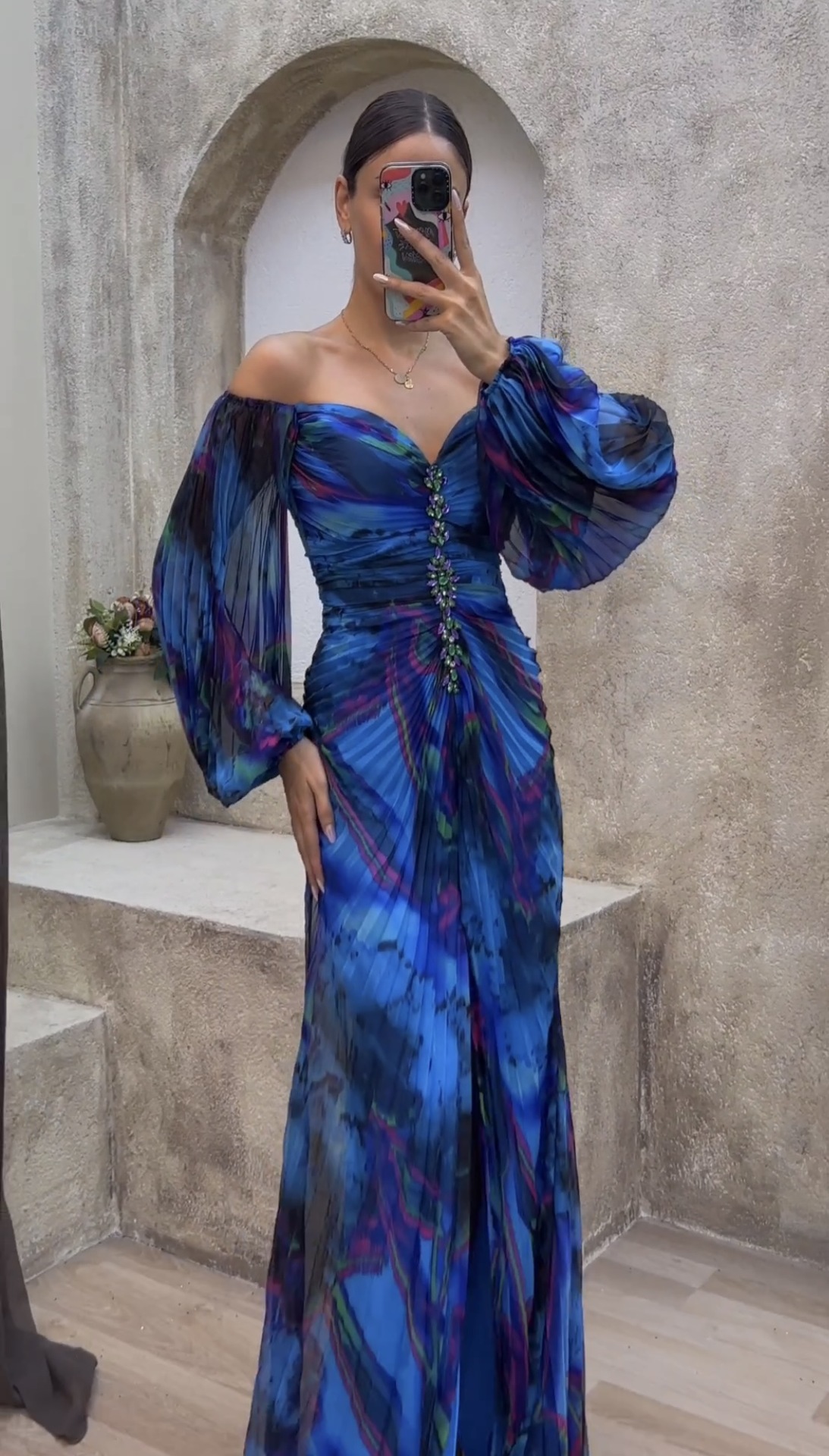 Pleated Long Sleeve Loose Comfortable Casual Women Dress Fashion Casual Daily Wear Dress For Women Spring Autumn Basic Dress_ecoleips.com