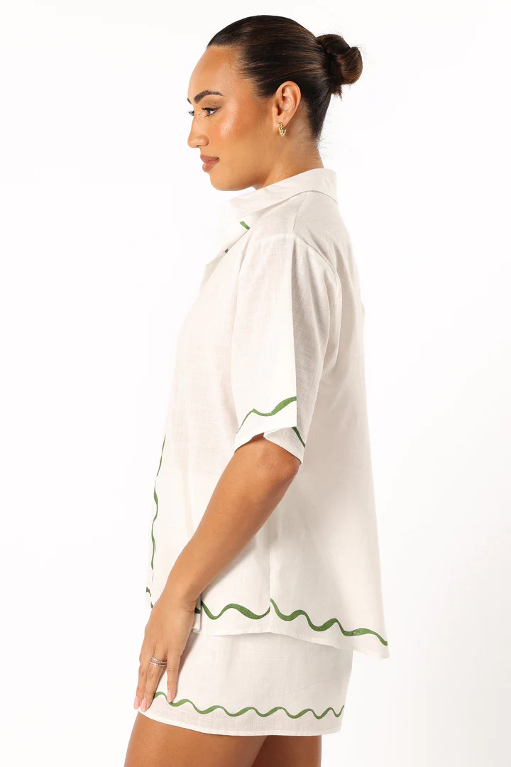 420g Weight Half Sleeve Sleeve Length Polyester Fabric Type Shorts Pants Type Pant Co-ord Set Sets Type 2 Pieces Set Quantity Holiday, Beach Occasion Turndown Neckline Regular Fit Fit Type Cartoon, Waves, Solid Color Pattern Spring&Summer Season Women's Gender Printing Design Commute Style Holiday Beach Women's Commute Cartoon Waves Solid Color Polyester Printing Pant Co-ord Set Shorts Shorts Sets 10