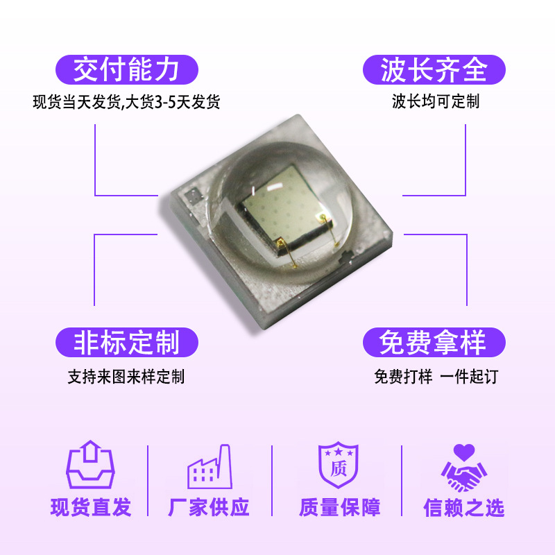 CREE����XPE2 �̹� 520NM 3535��ͷ3W����LED������ɫֲ������