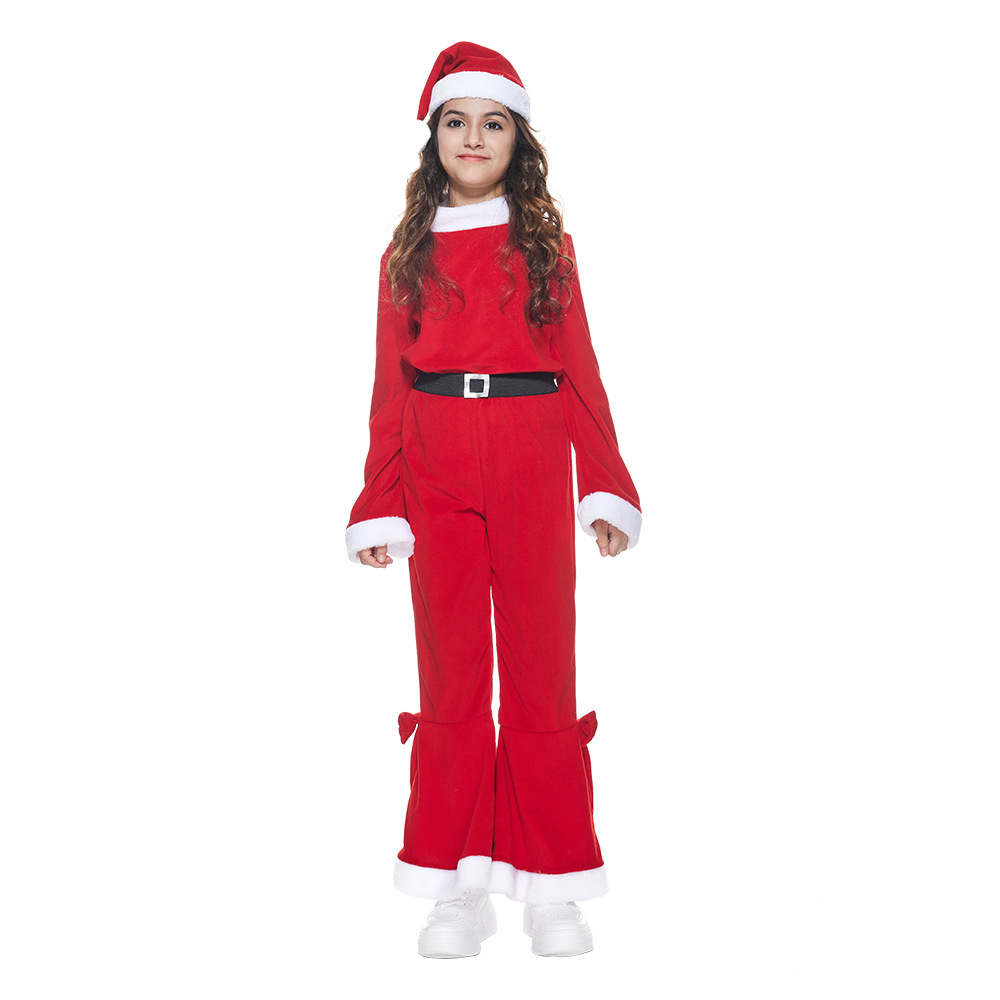 Traje de canto para niños de Navidad transfronterizo nuevo traje de Navidad para niños y niñas traje de fiesta trajes de Bar Accesorios