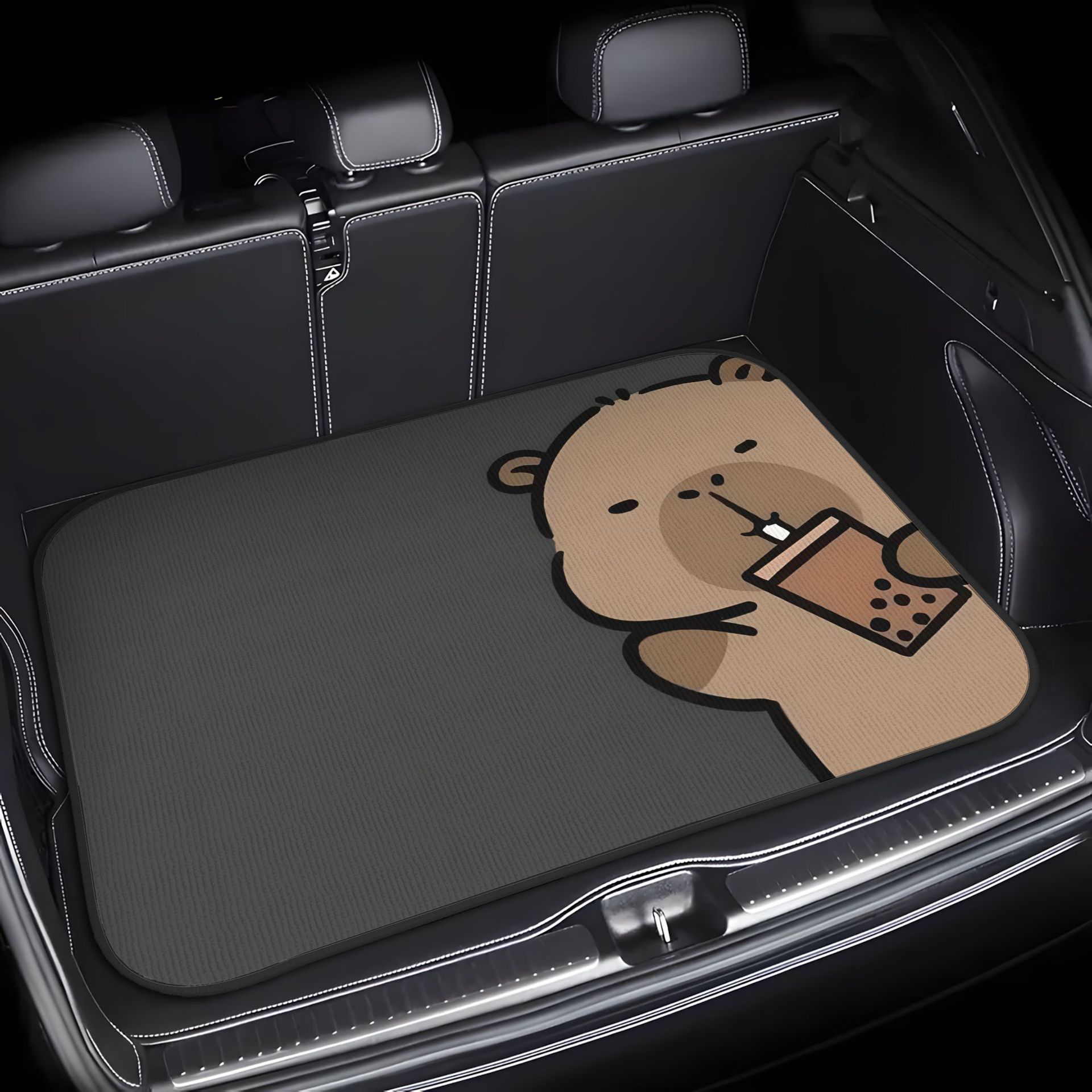 Cross-Border Temu Hot-Selling Creative Car Trunk Mat, Universal for All Seasons, Dirt-Resistant and Easy to Clean Car Interior Mat