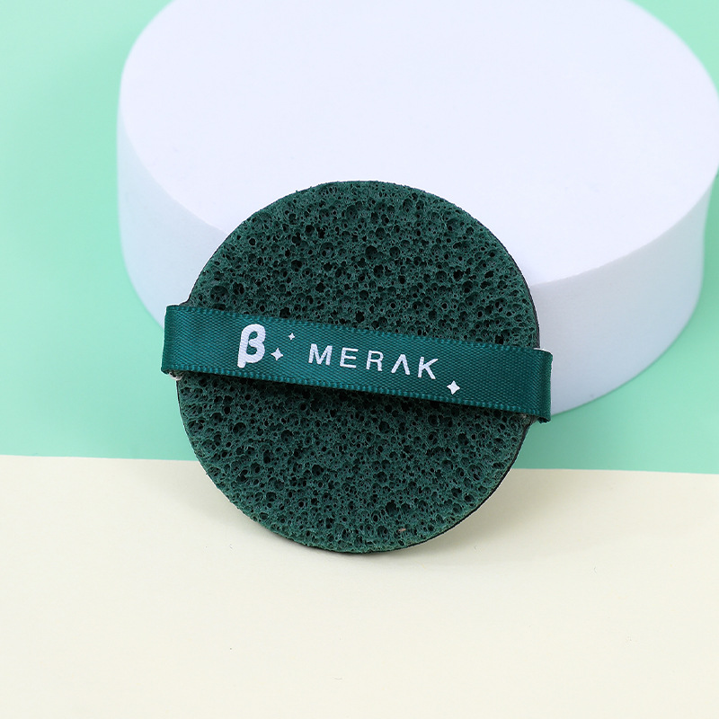 Fábrica personalizada dos lados polvo de pastel seco húmedo doble uso Beidou siete estrellas lavar la cara fijación de maquillaje sin látex esponja de maquillaje cojín de aire