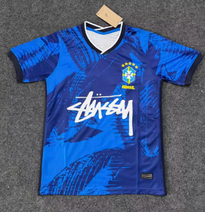 スタッシーシグネチャージャージ人気スタイルカジュアル半袖パリフラメンゴ恶魔島サッカーユニフォーム高品質|undefined