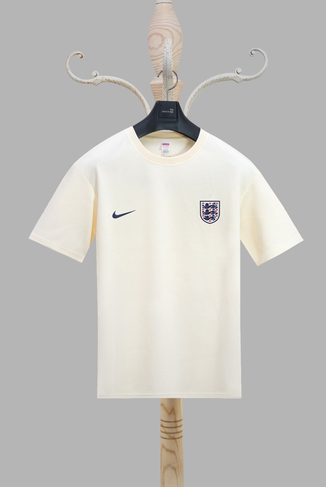 2024 Copa de Europa Inglaterra camiseta estampada en 3D deportes para hombres deportes suelta transpirable manga corta con cuello redondo camiseta