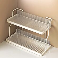 卫生间双层置物架洗漱台面化妆品收纳盒轻奢浴室用护肤品收纳架子