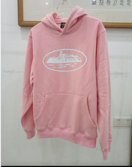 Marca de moda alta calidad isla impreso con capucha suéter casual sweatpants traje