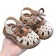 Baby Princess Shoes Summer Girls Breathable Toe Sandals Soft Sole Non-Slip Baby Rubber Shoes Step Shoes Children's Hollow