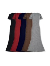 2025夏季新款性感辣妹常规版卡戴珊基础版V领鱼尾裙长裙批发