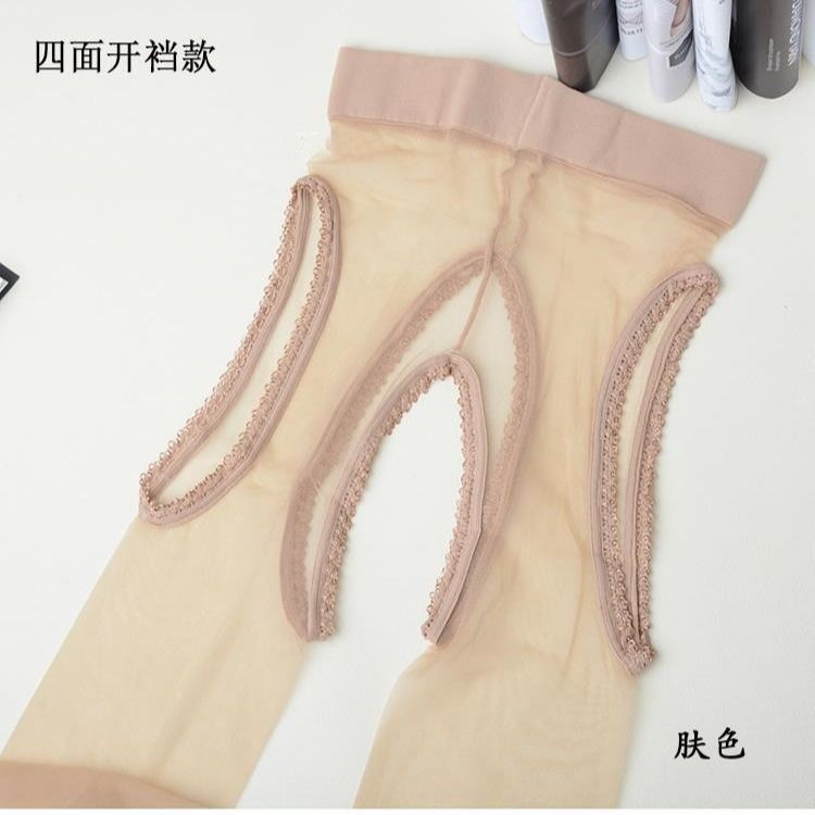 情趣丝袜4面开档打底裤免脱连裤袜女开档袜子女光腿丝滑性感-阿里巴巴