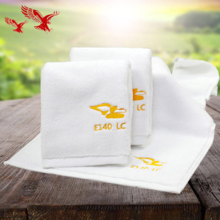 Wholesale cotton hotel cotton broken white towel various sizes can be customized LOGO embroidery advertising towel