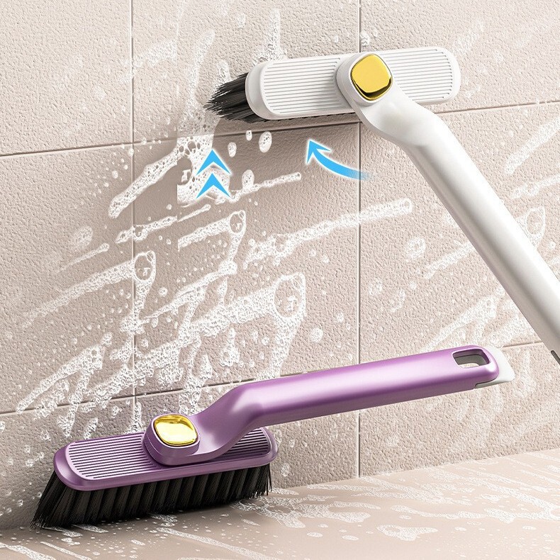 Bathroom Cleaning Brush for No-Dead-Angle Cleaning, Specialized for Tile Gaps, Bathroom Floor Scrubbing, Toilet Floor Cleaning, Rotating Brush