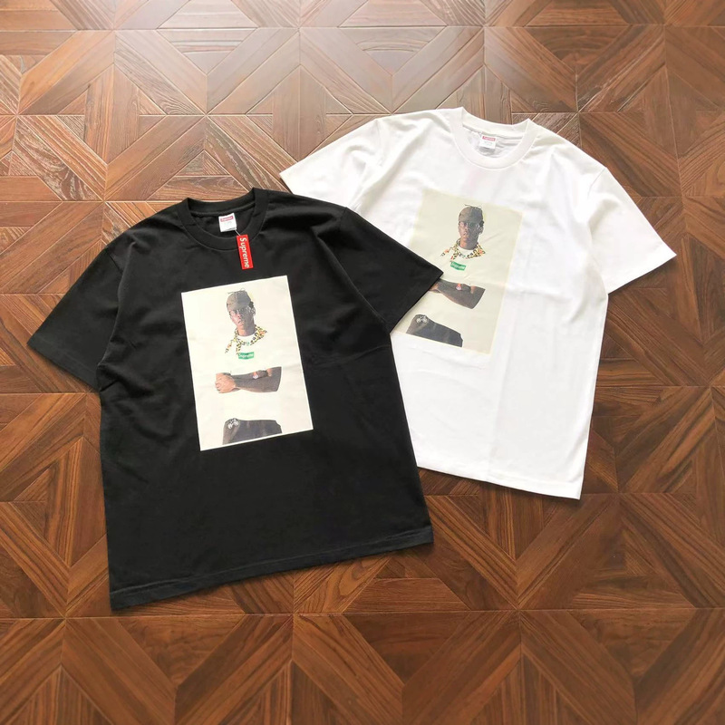 Cross-Border 24Fw Taylor Portrait Short-Sleeve Heavyweight American High Street Men's Loose Pure Cotton T-Shirt Wholesale Cross-Border 24Fw Taylor Portrait Short-Sleeve Heavyweight American High Street Men's Loose Pure Cotton T-Shirt Wholesale