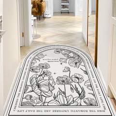 法式復古入戶門地墊進門腳墊門墊pvc可擦洗防滑進戶可裁剪門口墊