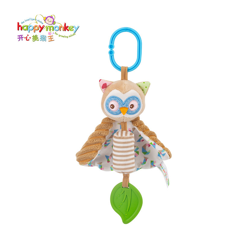 HappyMonkey0-3-year-old torno colgando educación temprana felpa cama de coche cielo calmante serie creativa juguetes para bebés
