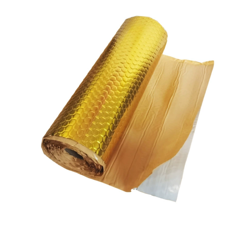 Flame-retardant soundproof damping sheet for pipes, self-adhesive noise isolation mat for home theater live room walls, butyl anti-vibration glue