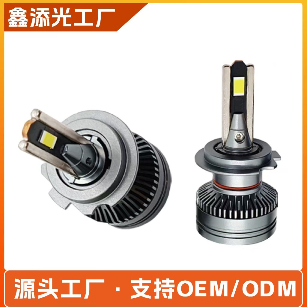 Cross-Border Hot-Selling Bullet Wide-Pressure Truck Universal Led Car Headlights Dual Copper Tube Universal Model Car Led