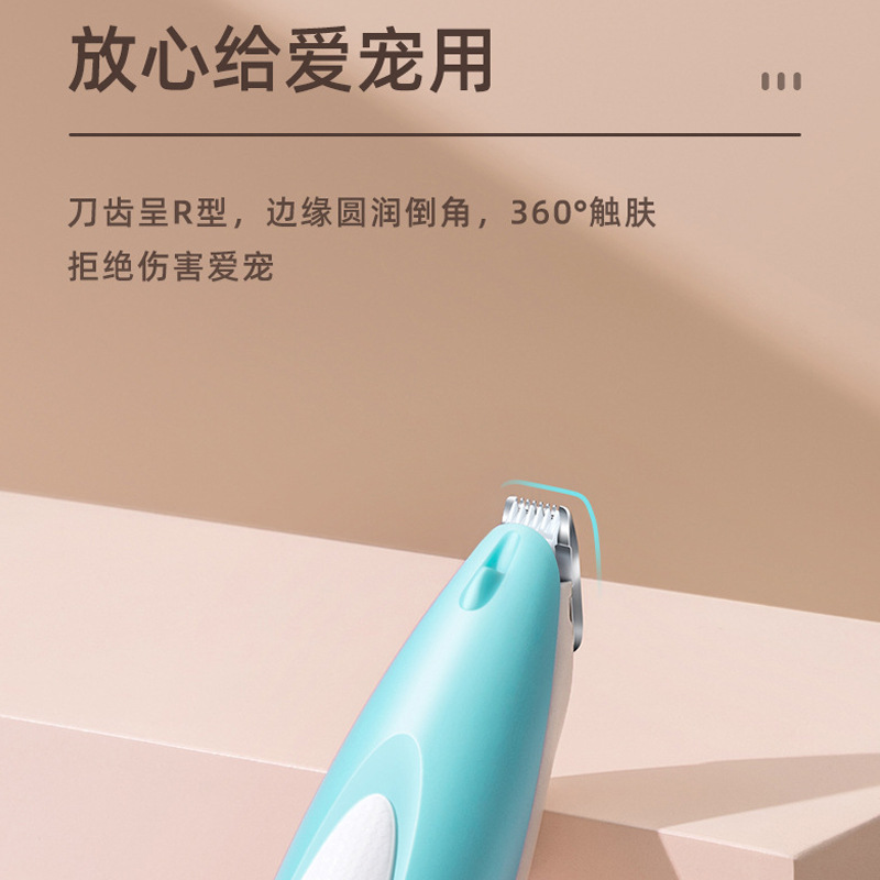 Pet Dispositivo de afeitado del pie máquina de afeitar gato afeitado trimmer perro pie reparación artefacto empujador eléctrico Clipper con luz