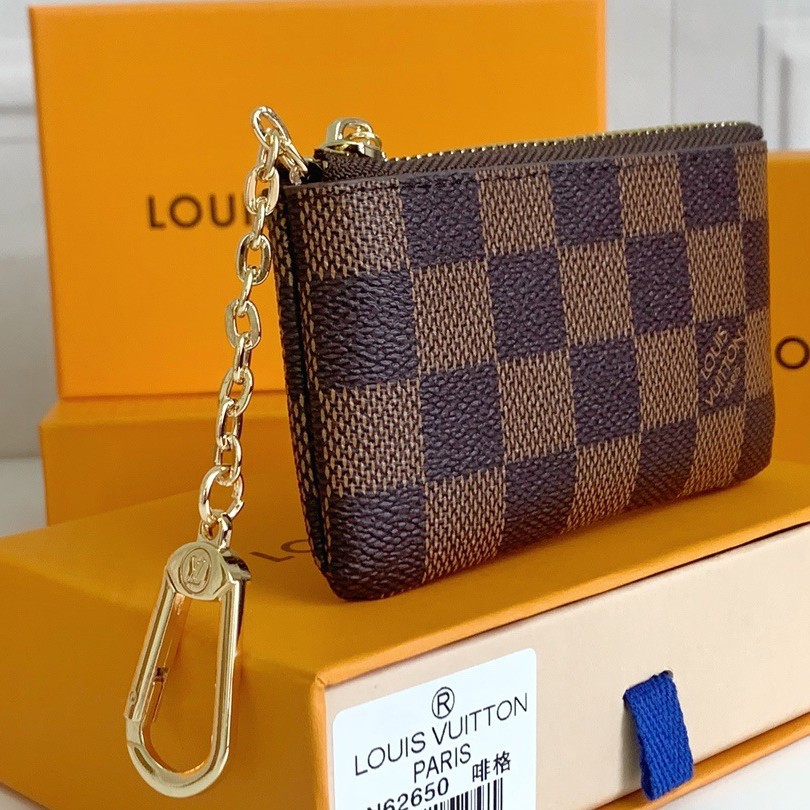 Classic leather coin purse, mini zipper cardholder, and key pouch for export and cross-border sales, available for wholesale from the factory