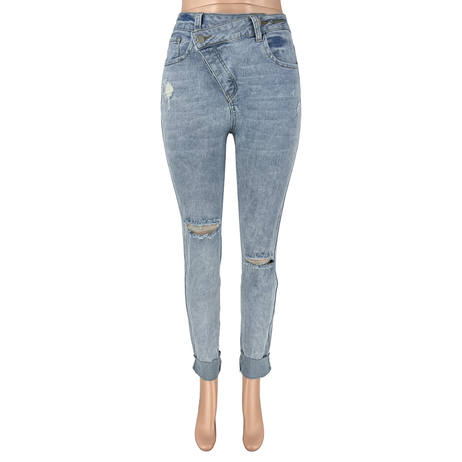 Women's Daily Streetwear Solid Color Full Length Jeans display picture 26