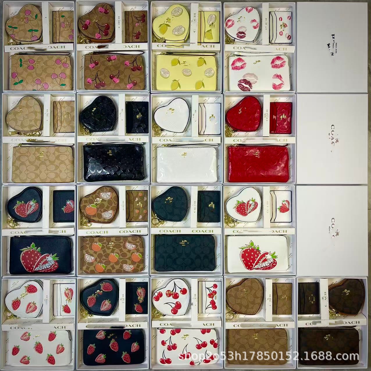 Cartoon cartera de cambio en forma de corazón de comercio exterior bolsa de mano caja de bolsa de tarjeta caja de regalo de bolsas explosivas transfronterizas 2025 nuevas bolsas de mujer