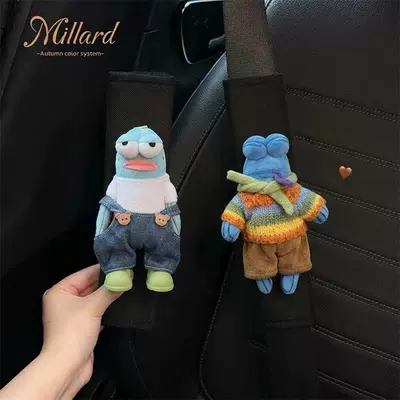for Men and Women, Seat belt shoulder pad - overalls-cool-fish-striped-sweater-lying-flat-fish-black-shoulder-pads-standard