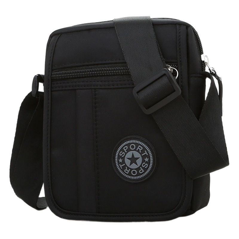 2024 nuevos hombres pequeña bolsa de hombro bolsa de mensajero impermeable tela de nylon casual teléfono móvil bolsa monedero para mujeres