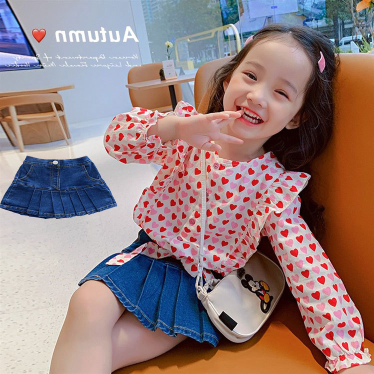 Children's clothing girls' shirts spring...