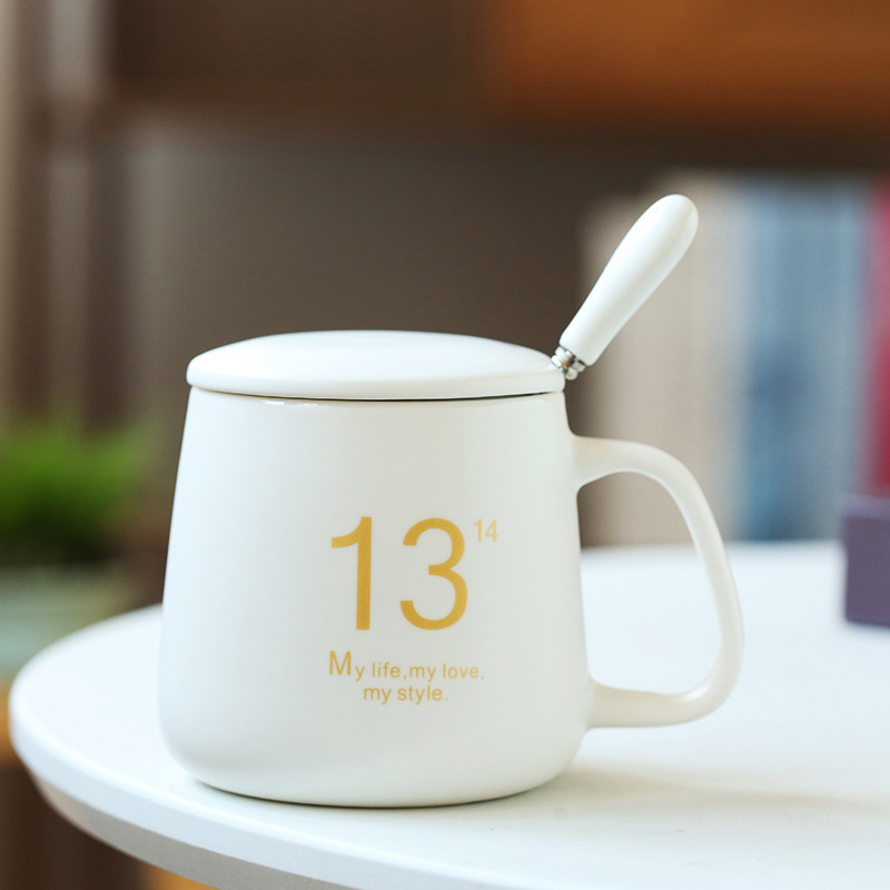 元メーカー1314マグカップ陶磁器カップル対カップ蓋付きカップ一生カップルカップコーヒーカップ|undefined