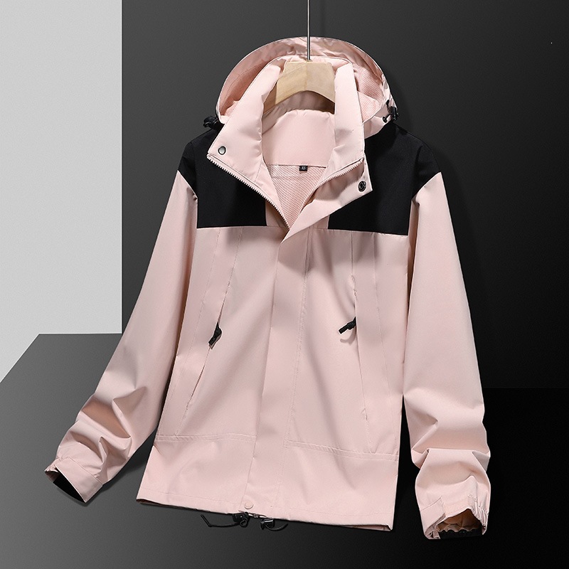 Popular outdoor windbreaker for men, spring and autumn, couple's style, warm softshell single-layer jacket, thin coat, sports windbreaker