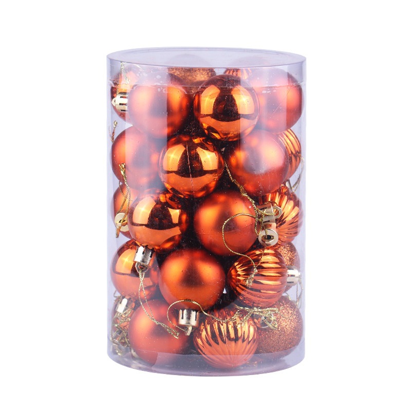Amazon 34 bolas de Navidad traje 4cm Decoraciones de Navidad árbol de Navidad bolas decorativas bolas de forma especial