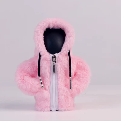lever, personalized, warm and cute, Sürətlər qutusu və əl tormozu başlıqları - zipper-plush-powder