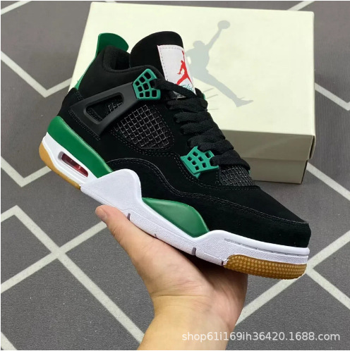 莆田靴 aj4 バスケットボールシューズロートップハイバージョン第一層牛革紳士靴と婦人靴カップルスポーツカジュアルシューズ|undefined
