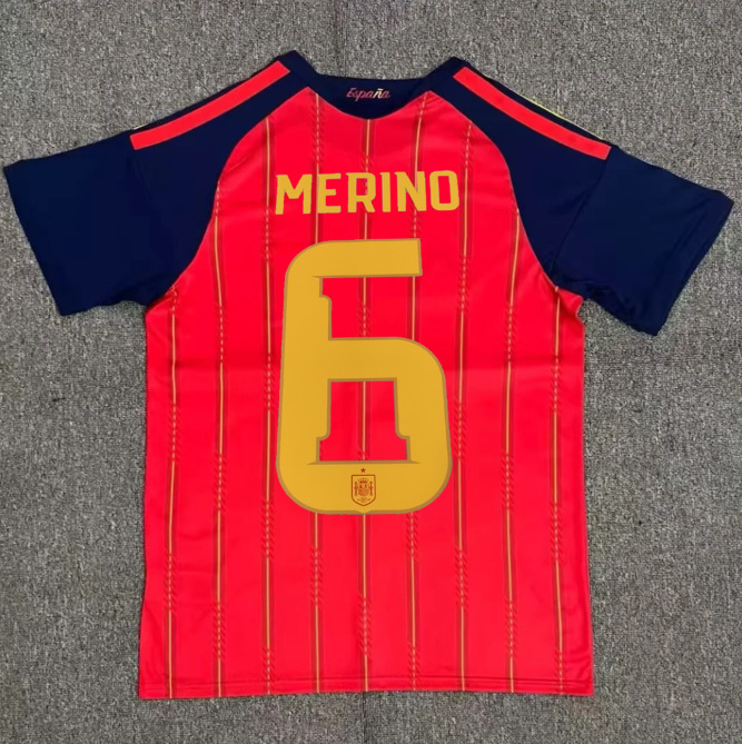 2026 nuevo equipo nacional argentino español camiseta McCallister estrella impresa uniformes de fútbol