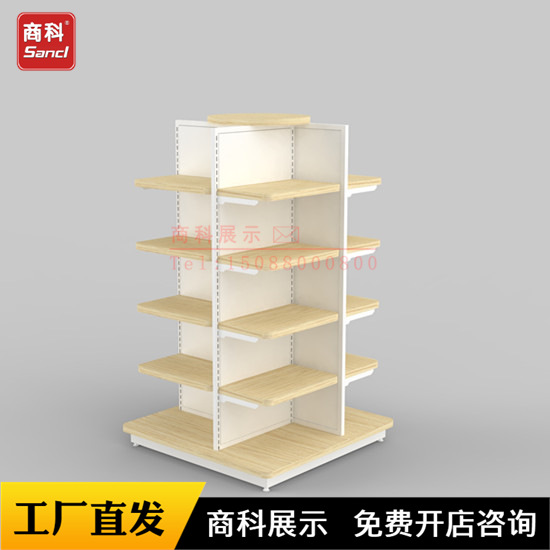 佛山商超货架文具新款促销圆形四向展示架堆头陈列促销架厂家批发
