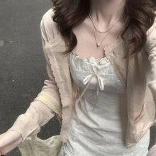 法式初恋白色吊带连衣裙女夏季2024新款小个子气质收腰显瘦短裙子