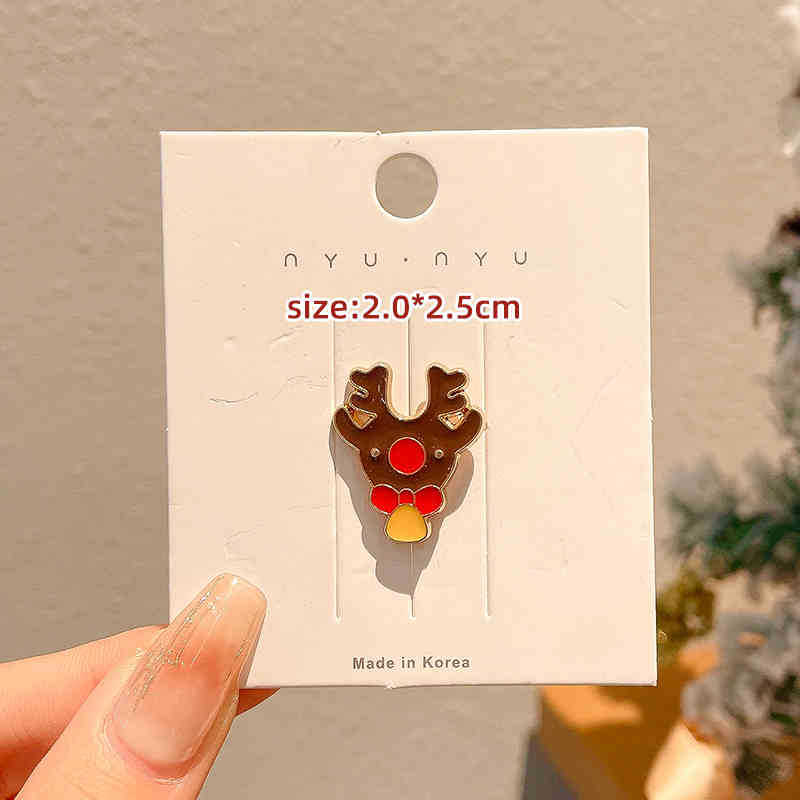 Broches de dibujos animados de Navidad adorable Papá Noel pequeño regalo pin accesorios insignia insignia ropa accesorios decoración