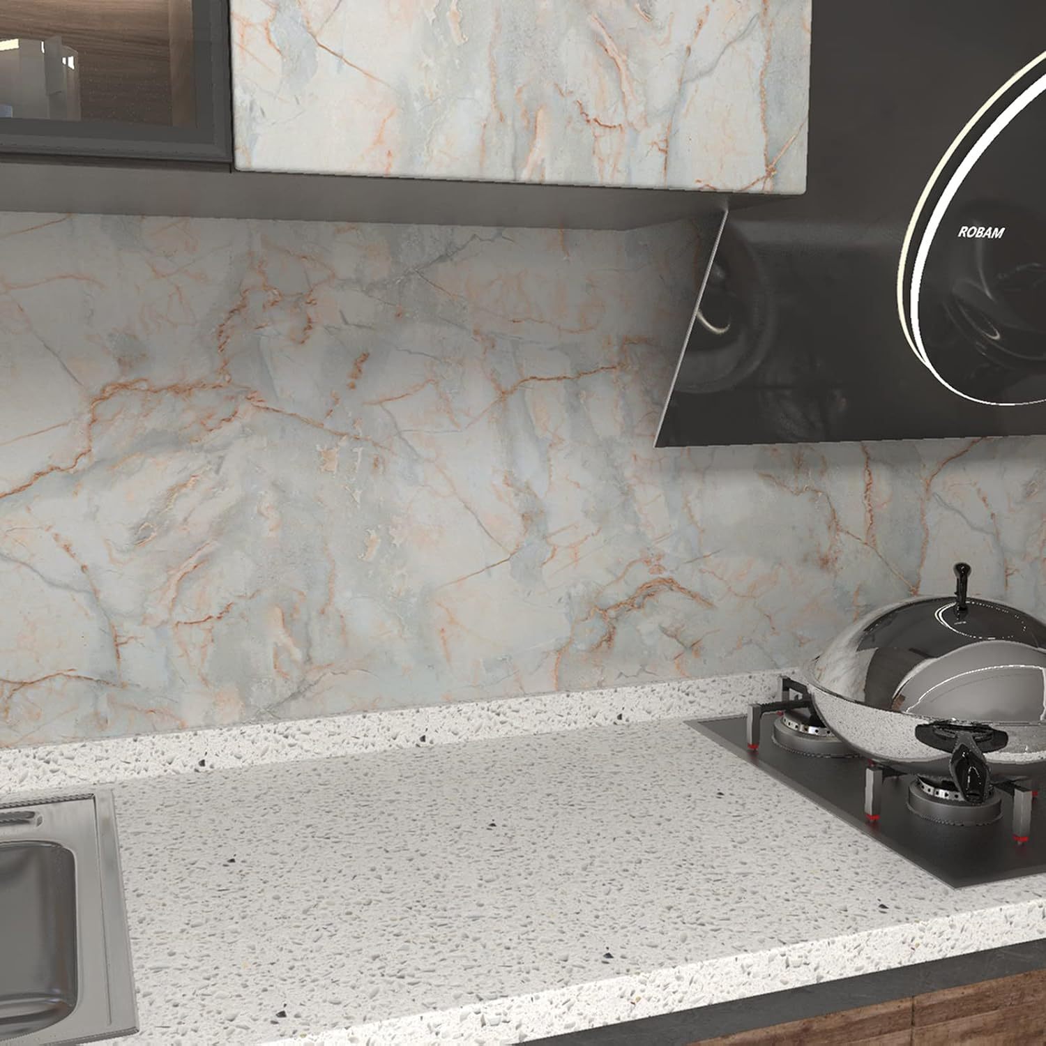 Verdickte blaue Goldmarmor-Renovierungs-Arbeitsplatte, dekorative wasserdichte Peel-and-Stick-Granit-Tapete_voghion.com