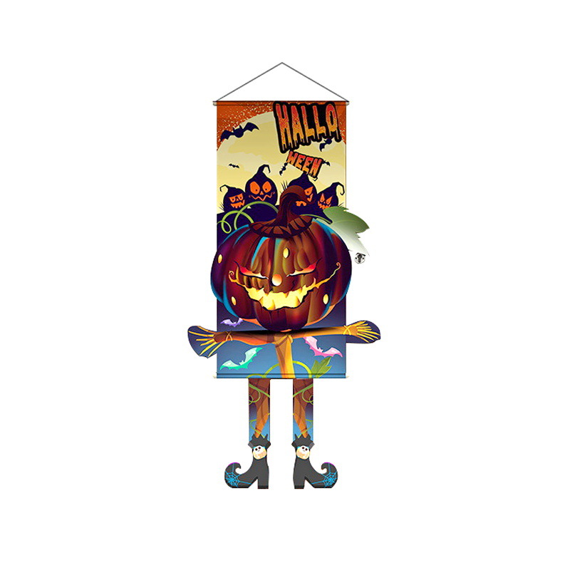 Nuevo Halloween transfronterizo banderas de tela, tiendas, eventos, bares, fiestas, banderas extrañas