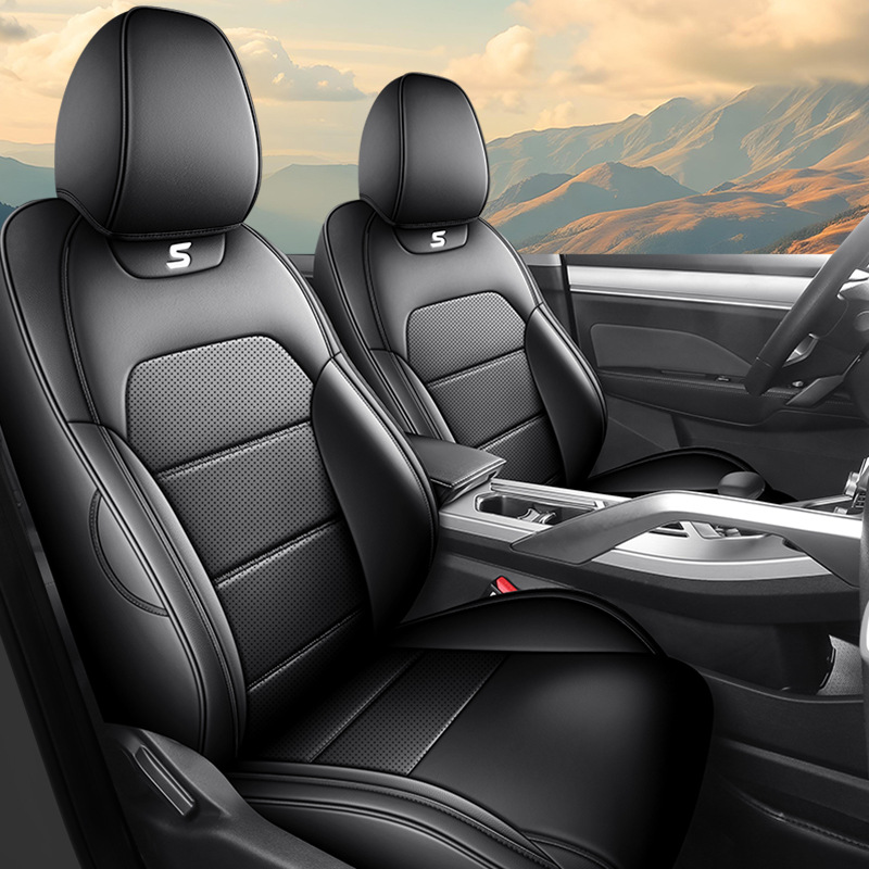 Geely Full Leather Car Seat Cushion for Geely Bin Yue - Universal (Modelə uyğun (Original) oturacaq örtükləri) - geely-bin-yue-standard-edition