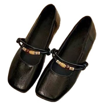 2026 nuevo estilo francés de verano de moda multicolor, zapatos de cuero perezosos de un solo pie de moda de Mary Jane